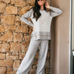 Φόρμα σετ γκρι πλεκτή