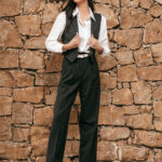 Σετ γιλέκο παντελόνι γκρι