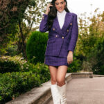 Σετ πτι καρό μωβ