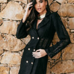 Φόρεμα τύπου Channel μαύρο