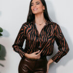 Πουκάμισο σατέν animal print