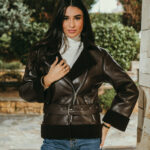 Μπουφάν καφέ μουτόν