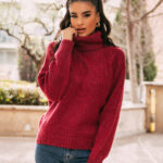 Μπλούζα πλεκτή ματζέντα