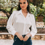 Πουκάμισο άσπρο με στρας