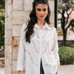 Πουκάμισο άσπρο με στρας