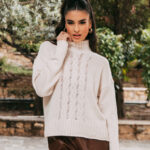 Μπλούζα πλεκτή μπεζ