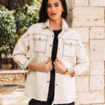 Τζάκετ πουκάμισο μπεζ