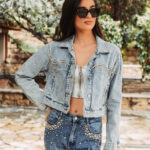 Τζάκετ τζιν ανοιχτό μπλε