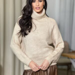 Μπλούζα πλεκτή μπεζ