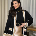 Zακέτα πλεκτή μαύρη