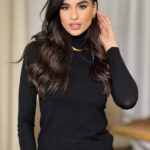 Μπλούζα ζιβάγκο μαύρη