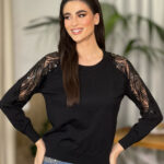 Μπλούζα πλεκτή μαύρη