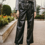 Παντελόνι δερματίνη μαύρο