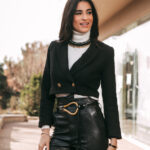 Σακάκι πτι καρό μαύρο