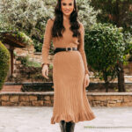 Φόρεμα maxi καφέ