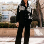 Σετ μαύρο πουκάμισο παντελόνα