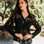 Πουκάμισο μαύρο κιπούρ