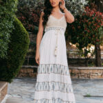Φόρεμα άσπρο maxi