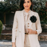 Blazer oversized εκρού