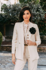 Blazer oversized εκρού