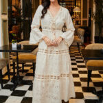 Φόρεμα μπεζ κιπούρ maxi