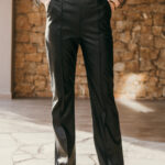 Παντελόνι δερματίνη μαύρο
