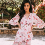 Φόρεμα ροζ midi