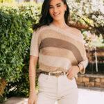 Μπλούζα τρυπητή μπεζ