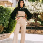 Ολόσωμη φόρμα στράπλες μπεζ