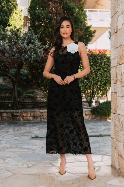 Φόρεμα μαύρο maxi