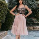 Φόρεμα ροζ midi