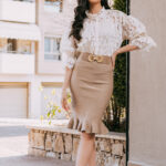 Φούστα καφέ