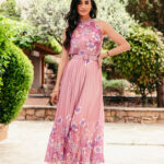 Φόρεμα ροζ maxi