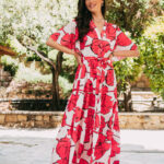 Φόρεμα σατέν maxi ροζ