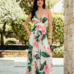 Φόρεμα σιθρού maxi άσπρο