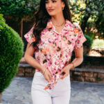 Πουκάμισο σατέν ροζ