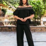 Σετ μπλούζα - παντελόνι μαύρο