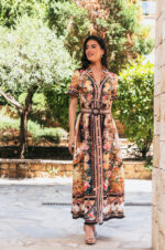 Φόρεμα maxi με λουλούδια εμπριμέ - Image 3