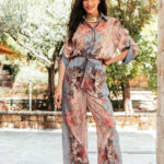 Σετ πουκάμισο-παντελόνα εμπριμέ