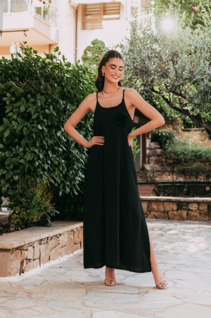 Φόρεμα maxi μαύρο