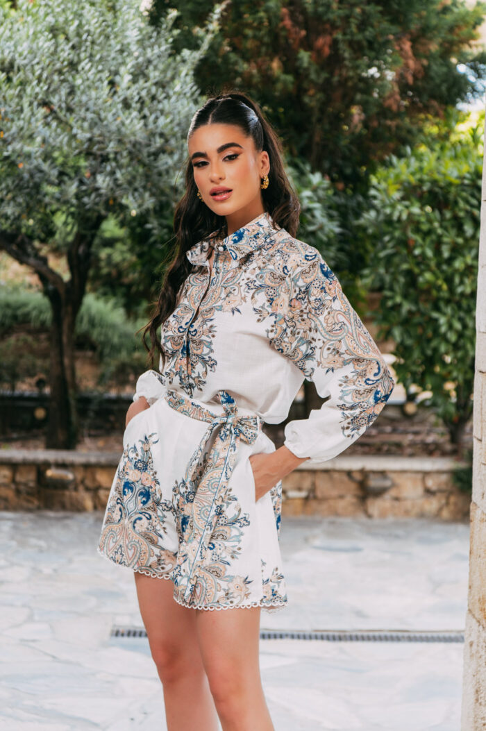 Σετ πουκάμισο - σορτς άσπρο - Image 6