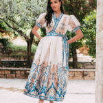 Φόρεμα maxi εκρού