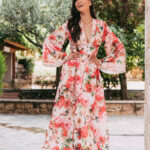 Φόρεμα maxi ροζ