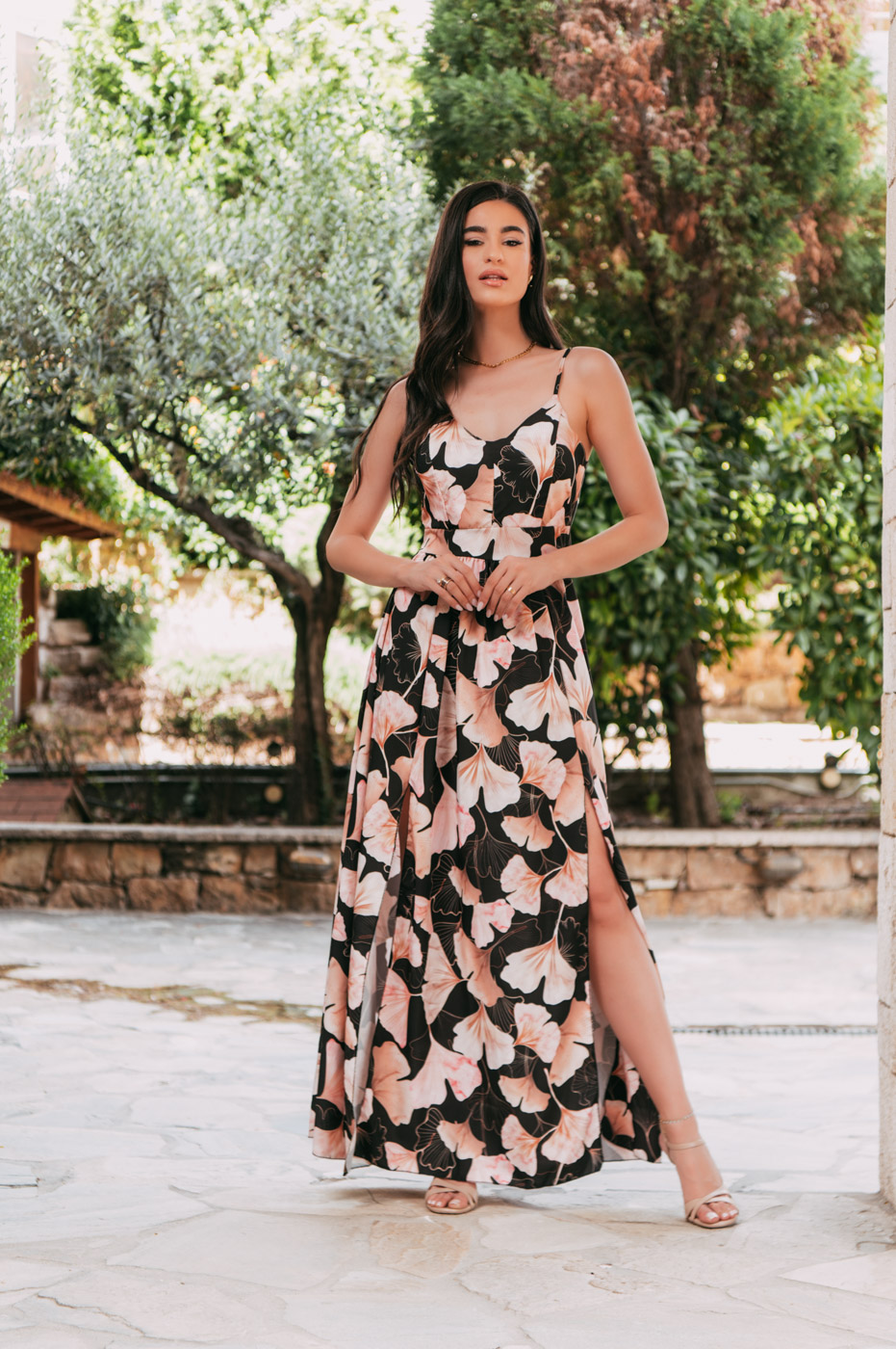 Φόρεμα maxi μαύρο
