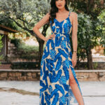 Φόρεμα maxi μπλε