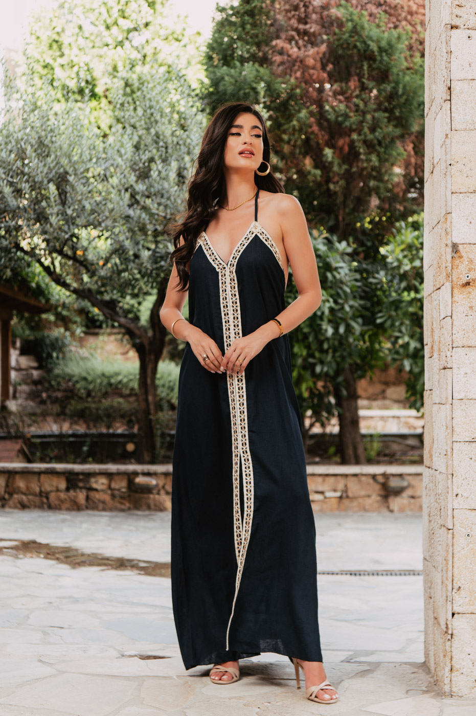 Φόρεμα maxi μπλε