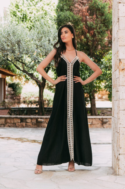Φόρεμα maxi μαύρο