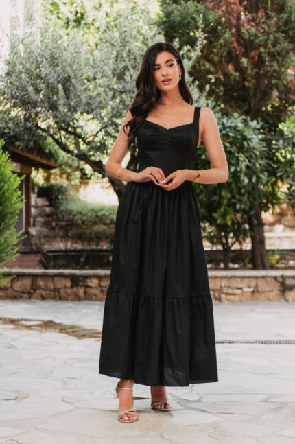 Φόρεμα maxi μαύρο