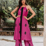 Σετ μπλούζα - παντελόνι ματζέντα