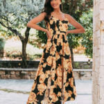 Φόρεμα maxi κίτρινο